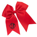 Red Personalized Hair Bows