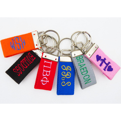 Personalized Key Ring - Many Colors!