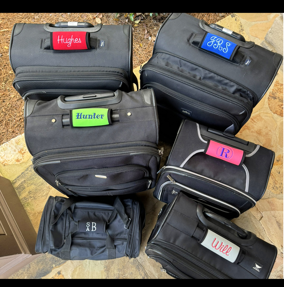 Personalized Luggage Handle Wrap - Many Colors!