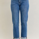 Size 1 Judy Blue Mid Rise Boyfriend Jeans 