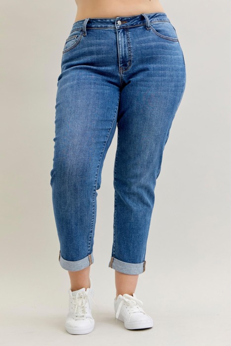 Judy Blue Plus Size Boyfriend Jeans