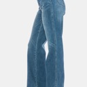 16W Judy Blue Plus Size Tummy Control Raw Hem Straight Jeans