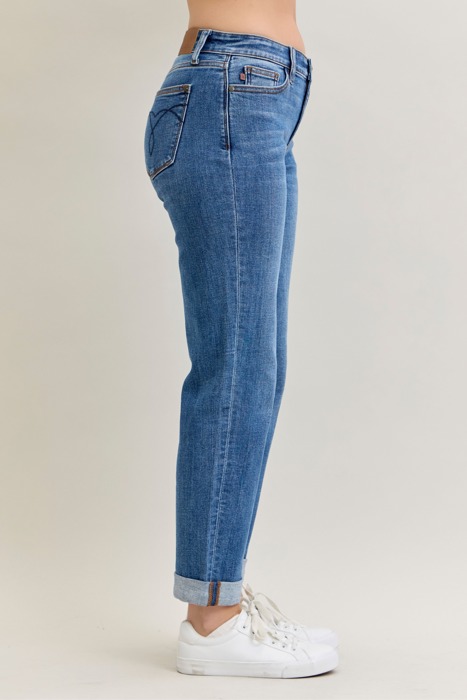 Judy Blue Mid Rise Boyfriend Jeans 