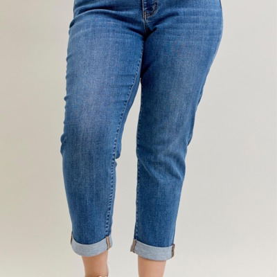 Judy Blue Plus Size Boyfriend Jeans
