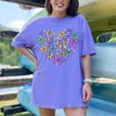  Mardi Gras Shirts for Women Multiple Designs - Bow Collage Comfort Colors Tee - Mardi Gras Outfits - Carnival Graphic T-Shirts - Fat Tuesday Tops