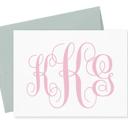  Monogrammed Notecards, Personalized Stationery, Folded Thank You Card, Stationery Set, Monogram Stationary, Custom Note Cards