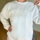 Small  Embroidered Crewneck Sweatshirt Oversized Statement Sweatshirt, Anniversary, Wedding, Birthday & Honeymoon Gift Wifey Shirt