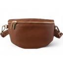 Nutmeg + Pattern Strap Leather Fanny Pack Crossbody Bags for Women Trendy Sling Bag for Women Small Crossbody Bags for Women Vacation Essentials Handbags Crossbody Purse Belt Bag