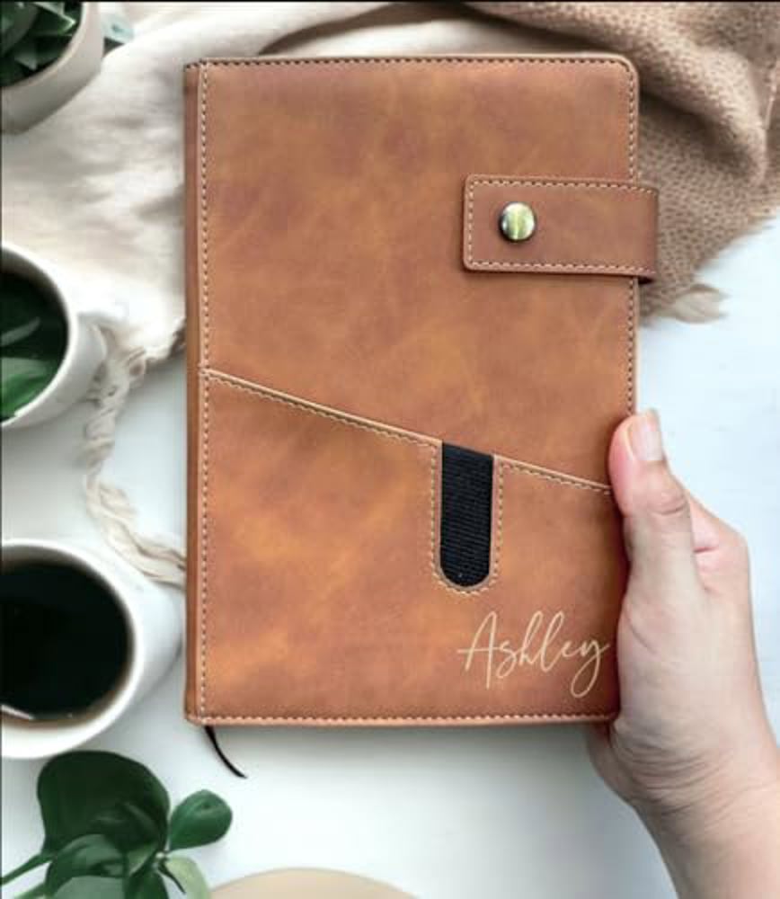 Leather Journal Refillable Journal Custom Notebook for Writing with Card Slots, Lined Leather Bound A5 Daily Journal, Executive Notebook Travel Diary Gift