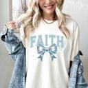  Faith Bow Christian Comfort Colors Tee