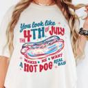  4th of July Shirts for Women, You Look like the 4th Of July All-American Comfort Colors Tee, Red, White & Cute, Freedom Looks Good on You Graphic Tee