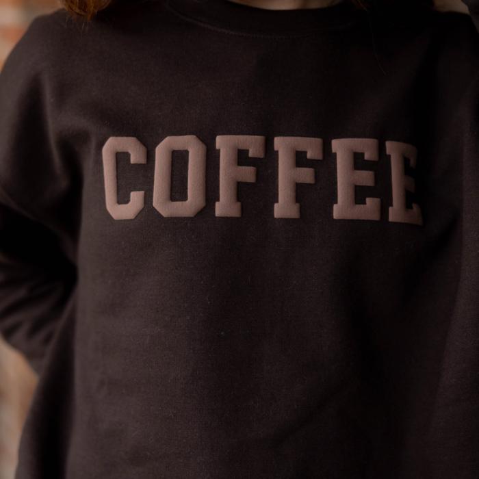 Custom Embossed Sweatshirt, City State or Area Code Name Sweatshirt, Custom School Sweatshirt Mascot Team Name Monotone Sweater