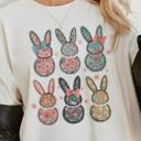  Easter Bunny Floral Christian Comfort Colors Tee – Cute Faith-Based Easter Shirt for Women, Spring Graphic Tee