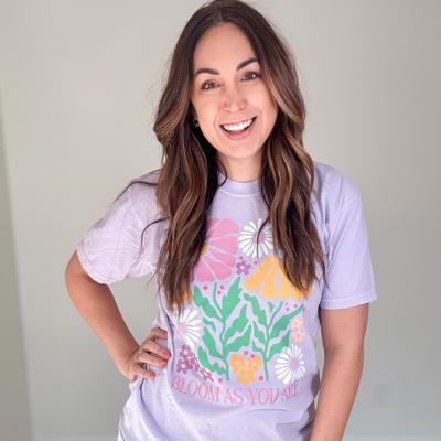 Bloom As You Are Comfort Colors Tee