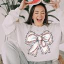  Baseball Bow Sweatshirt – Cozy and Stylish Game Day Apparel for Women