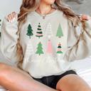  Boho Merry Christmas Sweatshirt, Cute Holiday Crewneck for Women, Retro Christmas Sweater, Cozy Winter Pullover, Festive Holiday Outfit