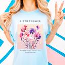  Birth Flower Comfort Colors Tee