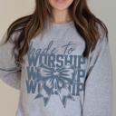  Made To Worship Bow Christian Grey Sweatshirt