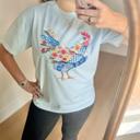  Chicken Faux Texture Patchwork, Cottagecore Hen Graphic Tee, Farmhouse Country Chicken T-Shirt, Vintage Floral Quilt Style Hen Top, Rustic Farm Gift