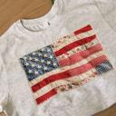  American Flag Faux Texture Patchwork Shirt, Vintage USA Flag Tee, Patriotic Cottagecore Quilt Style Shirt, Fourth of July Shirt, Rustic Americana Gift