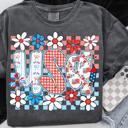  4th of July Shirts for Women, All-American Comfort Colors Tee, Red, White & Cute, Freedom Looks Good on You Graphic Tee