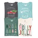  Most Wonderful Time of The Year Christmas Shirt, Comfort Color Tees, Merry Christmas Graphic Tees, Boho Christmas Trees Shirts for Women, Have a Holly Jolly Christmas Women's Holiday Shirt Coffee