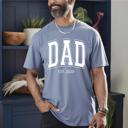  Custom Dad or Grandpa Shirt Year, Comfort Colors Tee Father's Day Gift – Personalized Men's T-Shirt for New Dads, Grandpa Birthday Gift, Matching Family Shirts