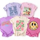  Summer Graphic Tees for Women Comfort Colors | Retro Beach Shirt, Floral Tee, Smiley Face, Summer Vibes, Salty Moms Club