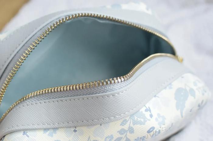 Personalized Large Floral Cosmetic Pouch Toiletry Bag, Custom Makeup Bag Flowers, Gifts for Her, Pouch for Traveling