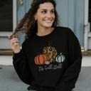  It’s Fall Y’all Leopard Pumpkin Sweatshirt, Cute Fall Graphic Crewneck, Autumn Sweater for Women, Cozy Thanksgiving Pullover, Pumpkin Season Shirt