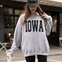  Custom Glitter Text Sweatshirt, Personalized Team or School Spirit Sweatshirt for Women, Game Day Crewneck, Custom Name Sparkle Pullover