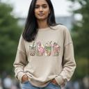  Pink Peppermint Christmas Lattes Sweatshirt, Cozy Holiday Crewneck for Women, Cute Pink Christmas Sweater, Festive Coffee Latte Pullover, Winter Outfit