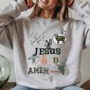  God Isn't Finished With You Yet Christian Sweatshirt, Jesus Is So Good Amen, Country Faith Sweatshirt, Gildan Oversized Crewneck