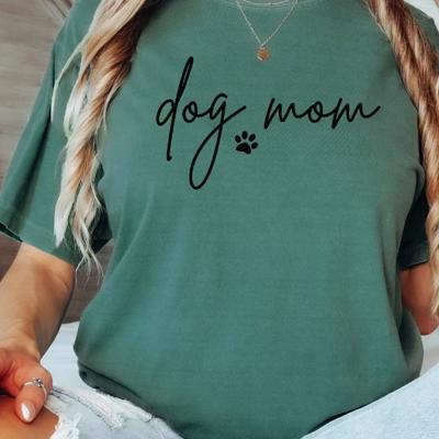 Dog Mom Comfort Colors Graphic Tee, Cute Dog Lover Shirt, Pet Mom T-Shirt, Casual Everyday Tee for Furmoms, Dog Mama Gift for Women
