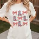  Bows and Boots Comfort Colors Graphic Tee, Women’s Fall Western Cowgirl Shirt ,Coquette Bow Aesthetic Country Concert Outfit