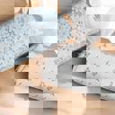  Floral Makeup Bag, Large Cosmetic Pouch, Gift for Women, Blue Blush Toiletry Bag Pouch Travel Bag, Aesthetic Skincare, Handmade