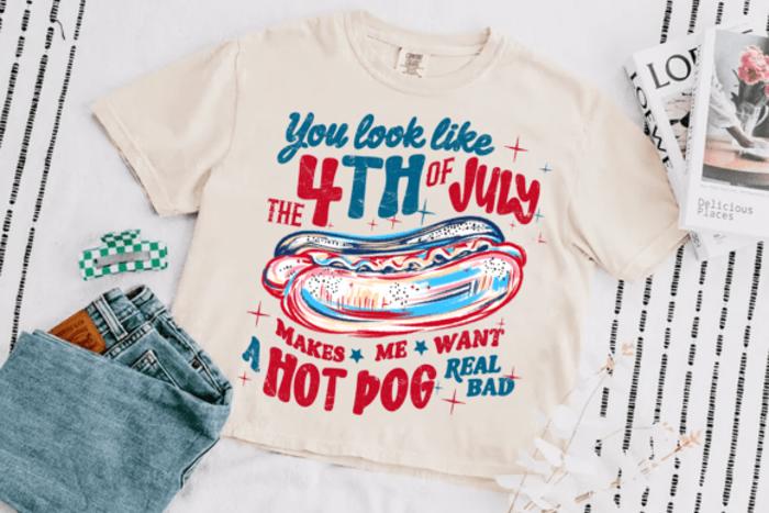 4th of July Shirts for Women, All-American Comfort Colors Tee, Red, White & Cute, Freedom Looks Good on You Graphic Tee
