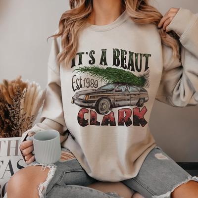 It’s a Beaut Clark Sweatshirt, Vintage Christmas Vacation Sweater, Funny Holiday Crewneck, Tree on Car Pullover, Cozy Xmas Movie Tee