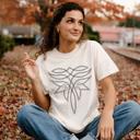  Boot Stitch Tee, Comfort Colors Crewneck T-Shirts for Women, Graphic Tee Cotton Tee