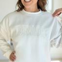   Embroidered Crewneck Sweatshirt Oversized Statement Sweatshirt, Anniversary, Wedding, Birthday & Honeymoon Gift Wifey Shirt