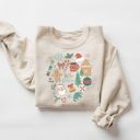  Christmas Doodles Sweatshirt, Christmas Shirts for Women, Christmas Matching Sweatshirt, Family Shirt, Christmas Sweater