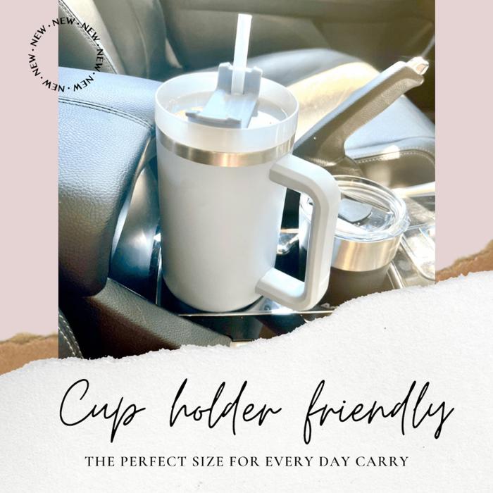 Teacher Personalized Tumbler with Handle, 40 oz Tumbler with Straw, Teacher Appreciation Gift, Teacher Thank You Travel Mug Teacher Cup