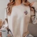  Embroidered Christmas Tree Cake Sweatshirt, Little Debbie Cake Inspired Embroidery Sweater, Holiday Treats Christmas Crewneck, Cute Festive Winter Pullover