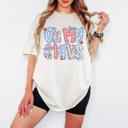  4th of July Shirts for Women, All-American Comfort Colors Tee, Red, White & Cute, Freedom Looks Good on You Graphic Tee