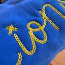  Custom Embroidered School Sweatshirt, Chain Stitch Script Pullover Sweatshirt, Personalized Team Spirit Shirt for Game Days, School Events & Sports Fans