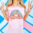  Cute Patriotic USA Shirts for Women – Tie Dye & Comfort Colors Tees with Leopard, Rainbow, Bows & Popsicle Designs