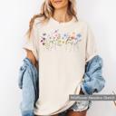  Spring & Summer Graphic Tees for Women, Floral, Peach, and Bow Comfort Colors Shirts, Garden and Sunshine Inspired T-Shirt, Trendy Bright & Cheerful Designs
