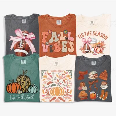 Fall Graphic Tees, Cute Autumn T-Shirts Pumpkin Shirt, Football Tee, Cozy Fall Vibes Top, ’Tis the Season Shirt