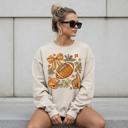  Fall Football Sweatshirt, Game Day Crewneck, Cute Autumn Football Sweater, Retro Football Season Pullover