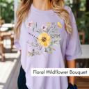  Boho Floral Graphic Tee, Oh Happy Day Shirt, No Rain No Flowers T-Shirt, Cute Pastel Aesthetic Tee, Inspirational Women’s Shirt Gift